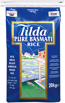Riz long Basmati Tilda, (20 kg.)